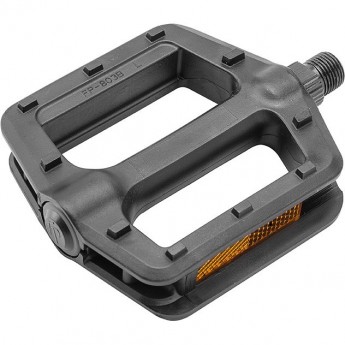 Педали FP-803B, ось 9/16" со светоотражателями, пластиковые чёрные Педали FP-803B, ось 9/16" со светоотражателями, пластиковые чёрные